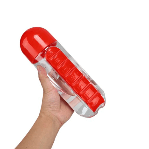 Pill Box Cum Water Bottle