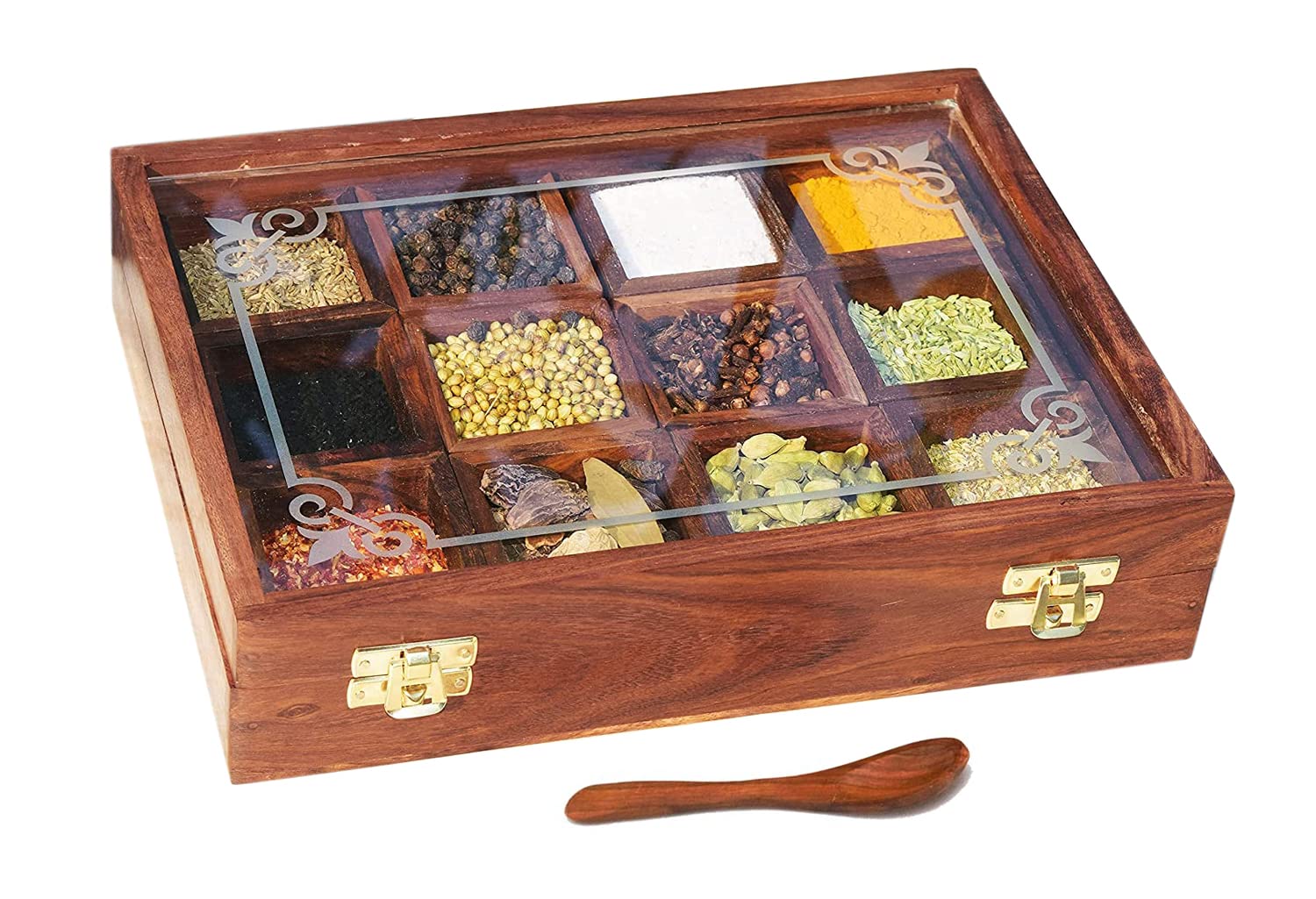 Wooden Spice Box Set for Kitchen